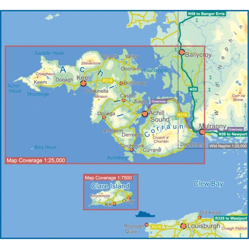 Achill Island Map |EastWest Mapping