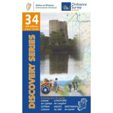 OSI Discovery Series | Sheet 34 | Part of Cavan, Leitrim, Longford, Meath & Westmeath